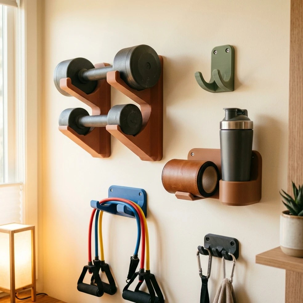3D-Printed Home-Gym Accessories