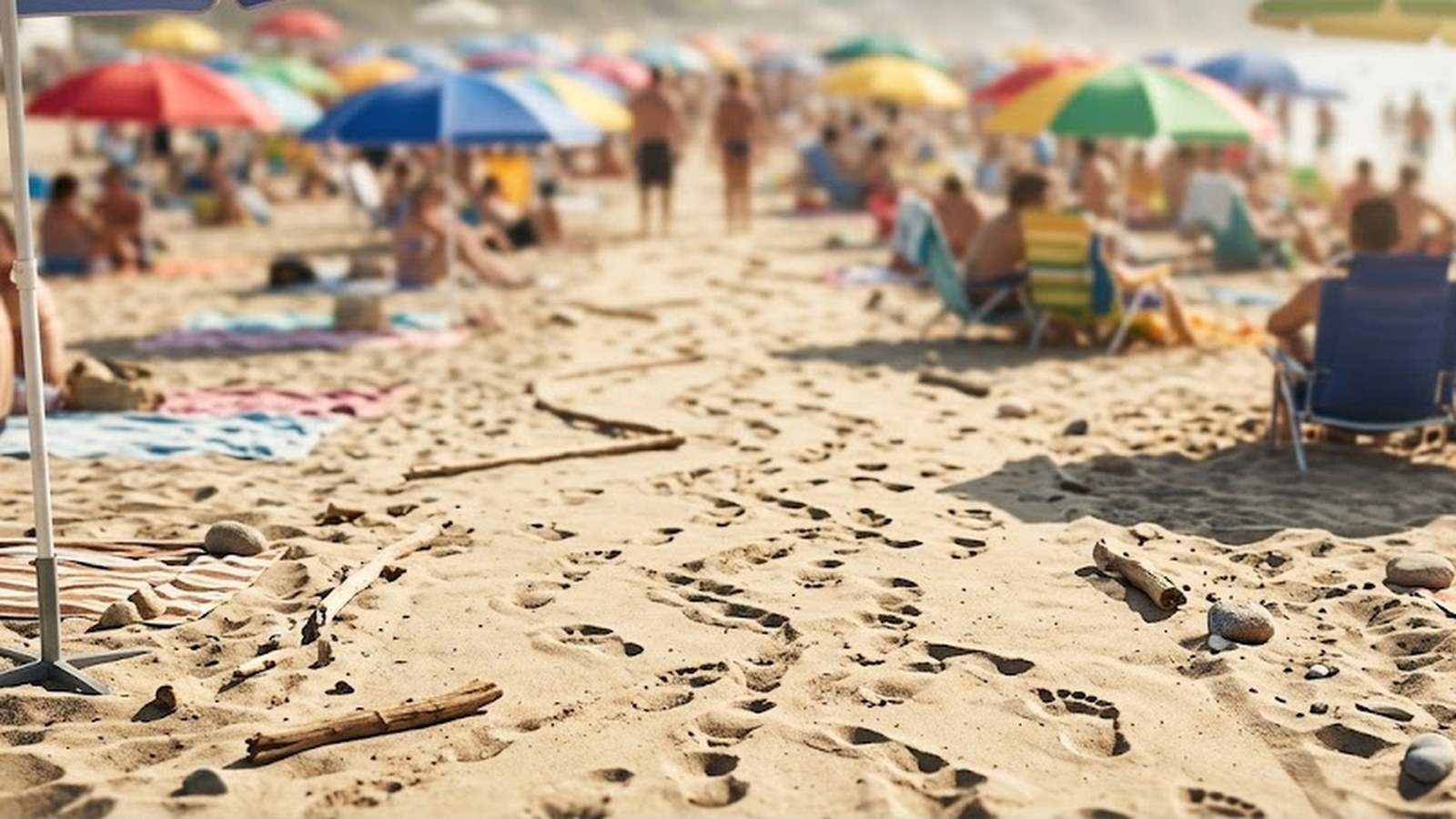 Navigating beach crowds: agility in real life