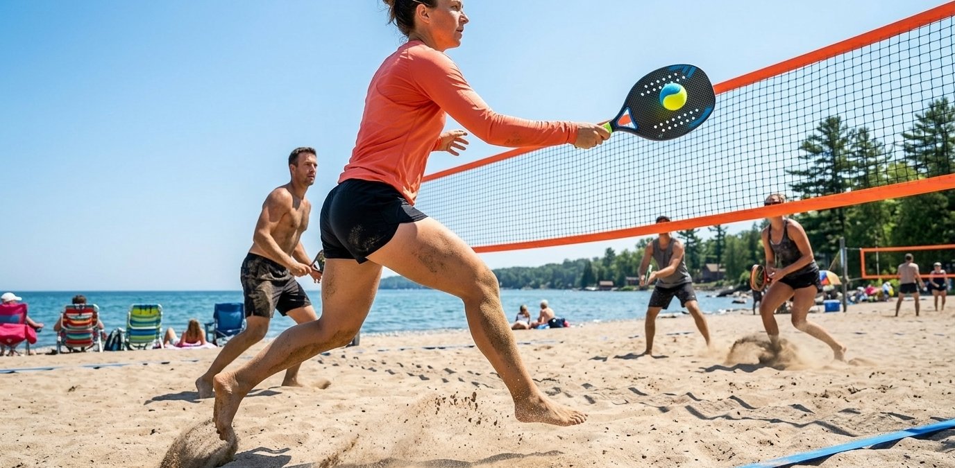 Beach tennis agility: what the lateral-cutting research supports