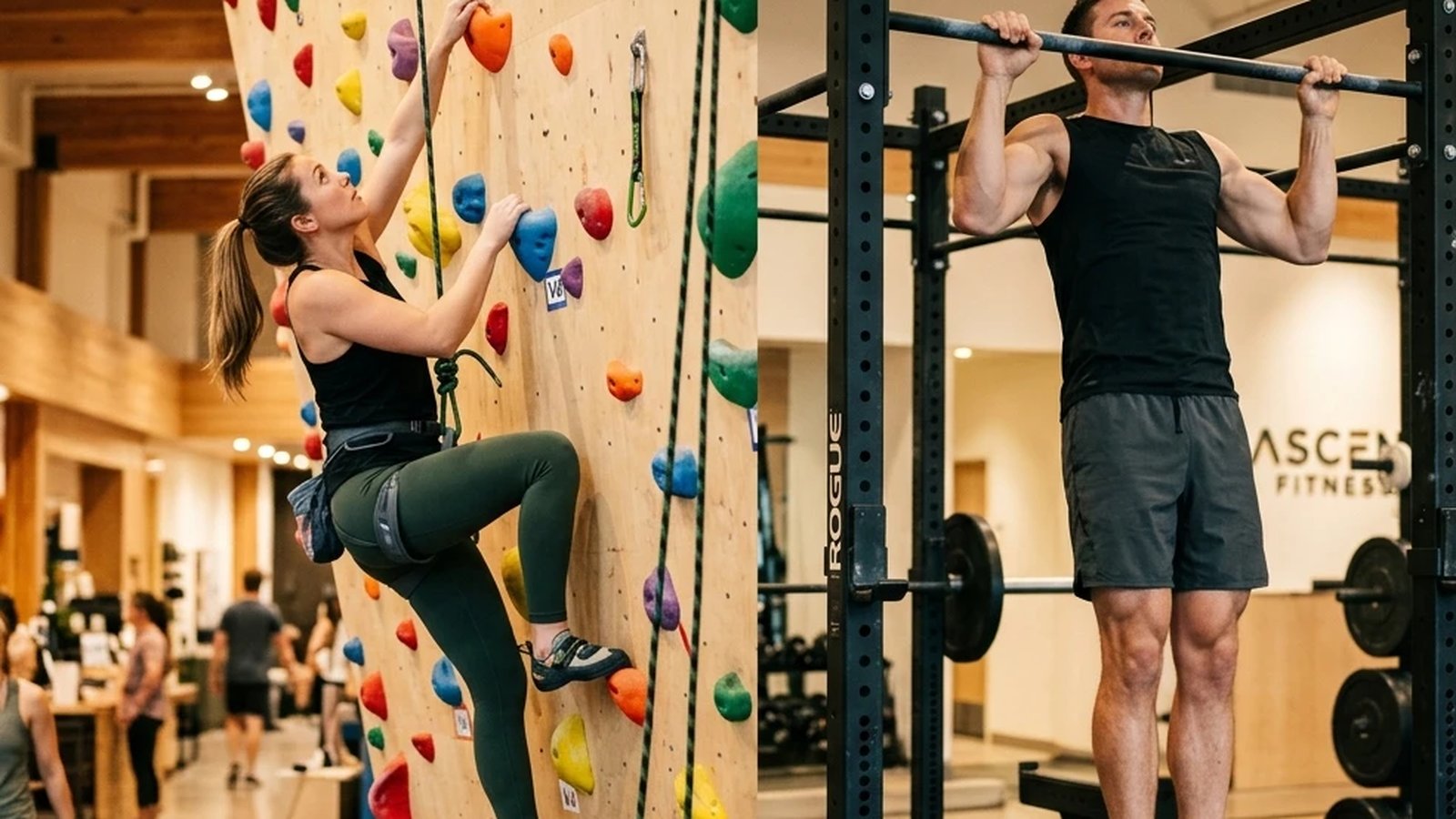 Indoor Rock Climbing vs. Traditional Gym Pull-Ups: What Each Actually Trains