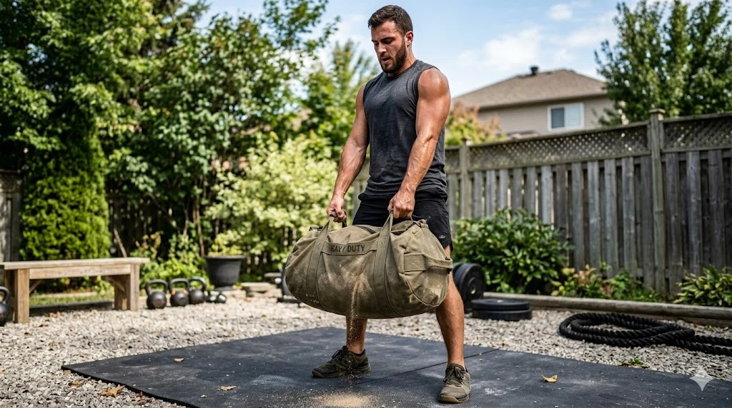 DIY sandbag training for hypertrophy: the unstable-load case