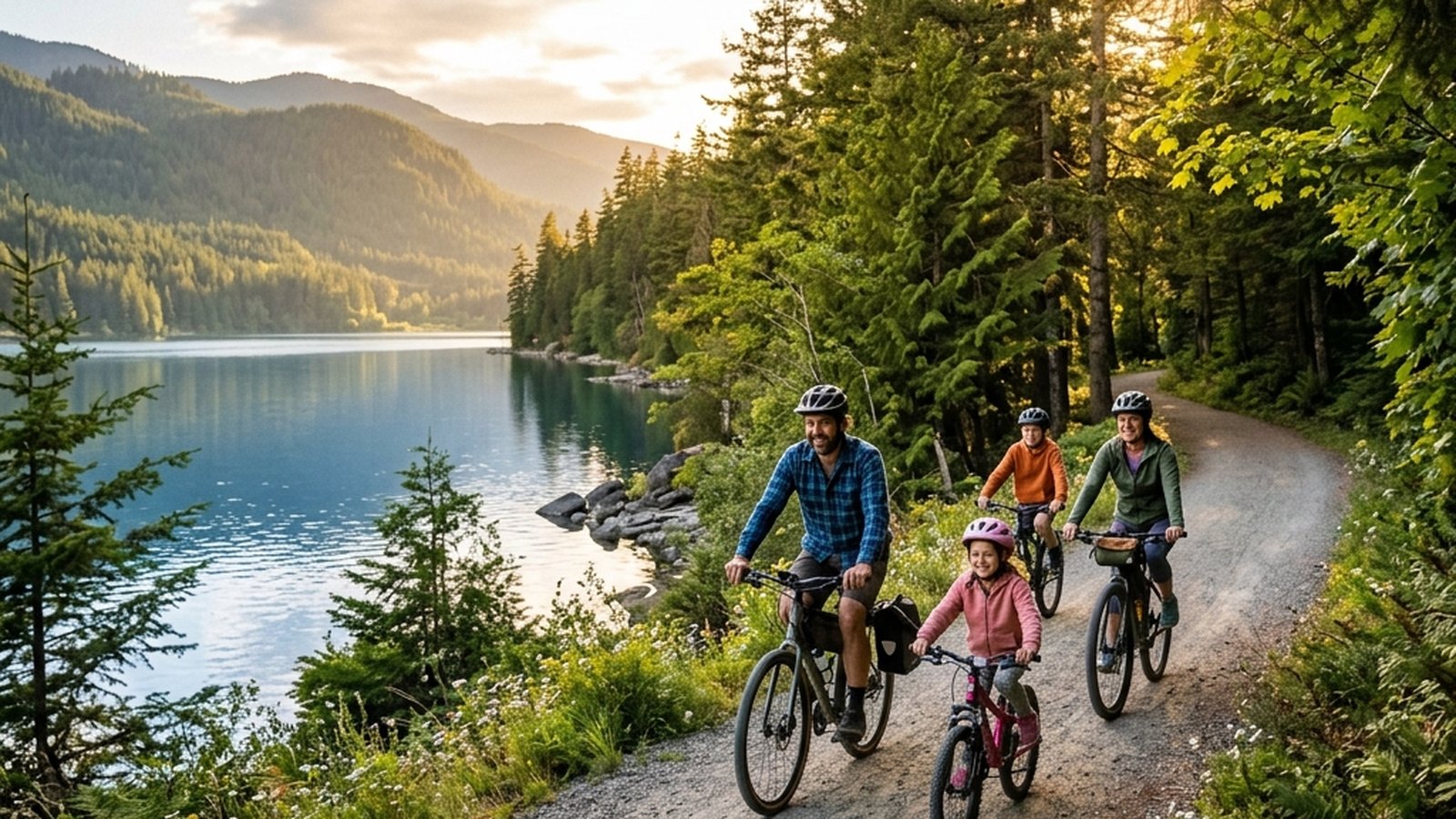 Hyper-local guide to family cycling on the Georgian Trail for Wasaga residents. The developmental progression from kid-trailer to independent riding,