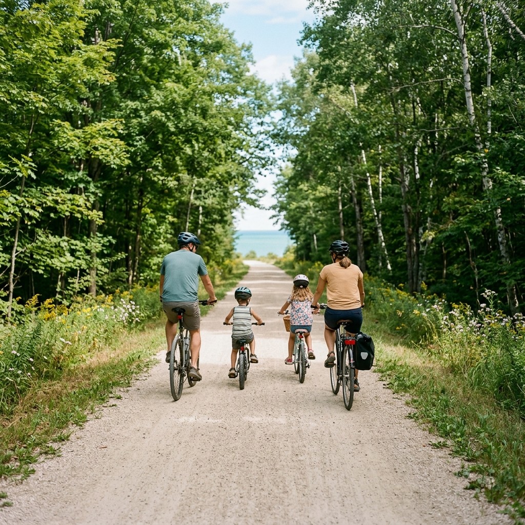Family Cycling on the Georgian Trail: Trailer, Tag-Along, Independent