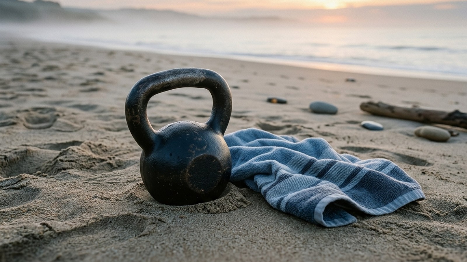 Kettlebell swings by the shore: outdoor swing technique and the lower-back honesty