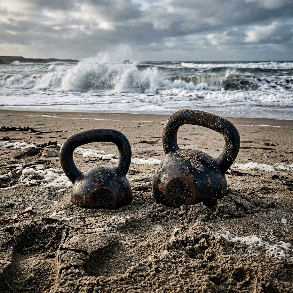 Kettlebells in the sand: embracing the instability
