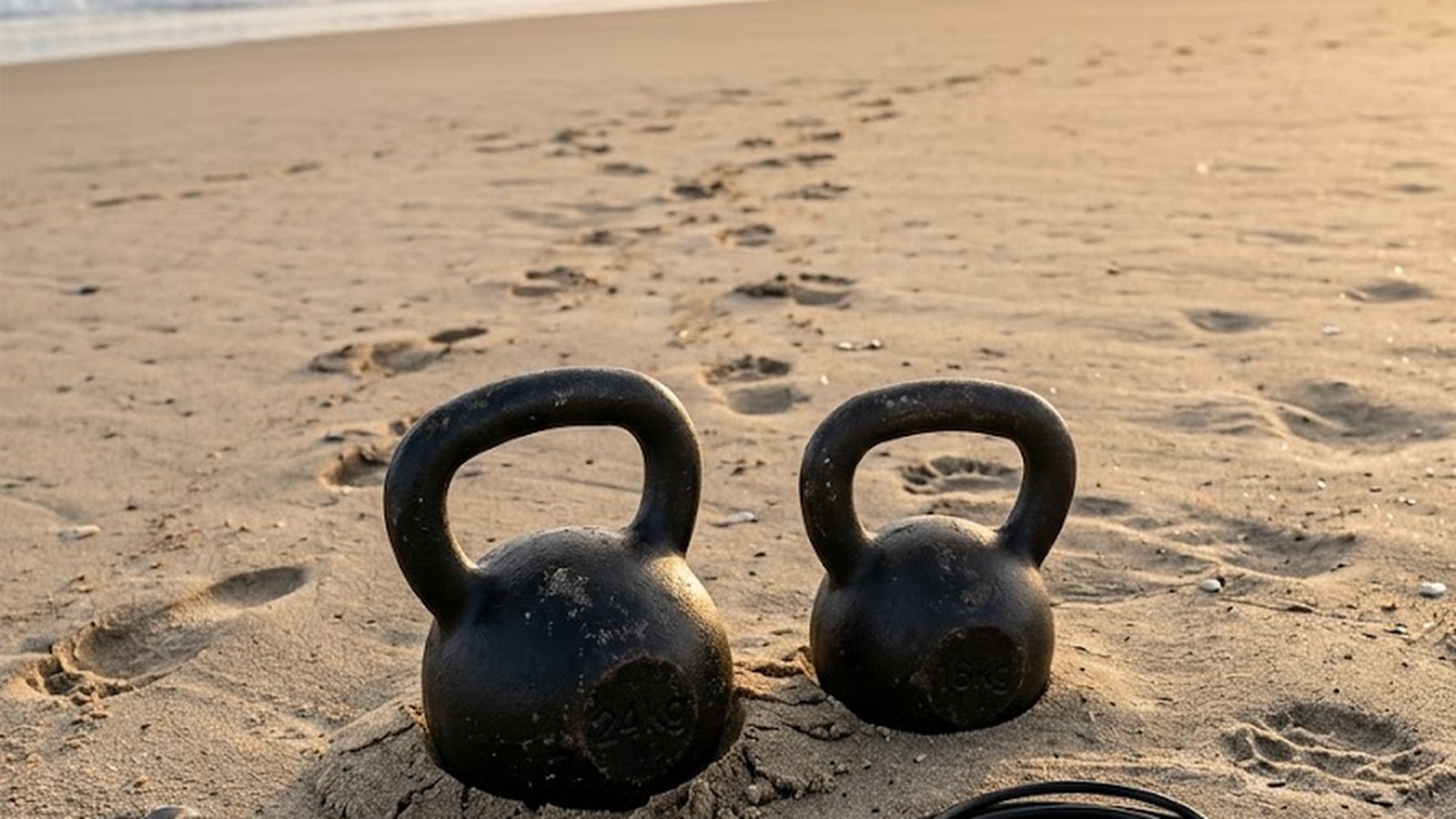 Kettlebells in the sand: embracing the instability
