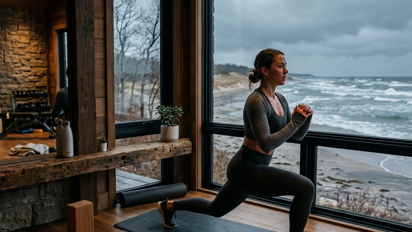 November fitness in Wasaga Beach: the indoor pivot protocol, the November-December strength block, weather-window strategies, Nordic Centre opening si