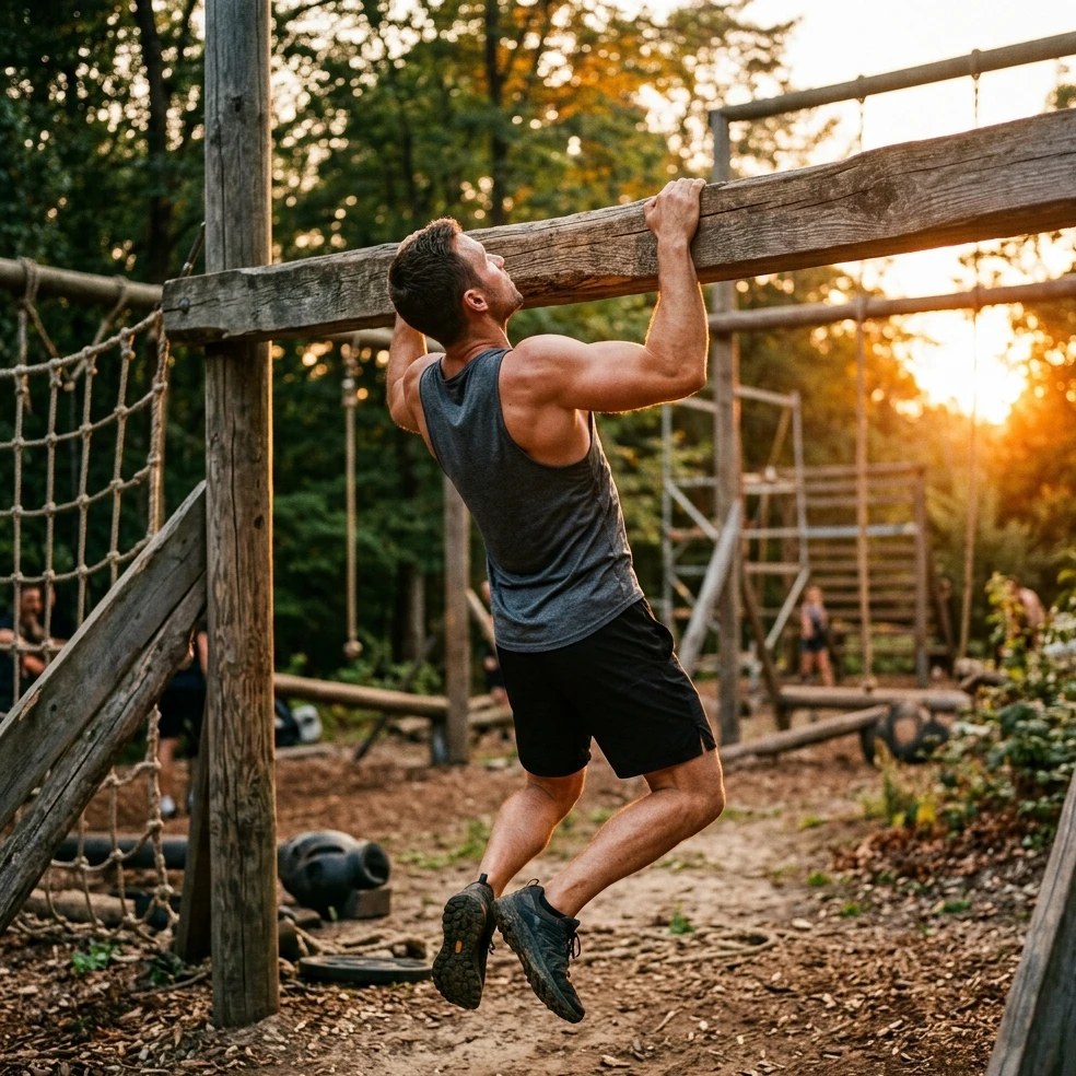 Peer-reviewed evidence on OCR training: Bogardus 2017 OCR athlete analysis, Kelly 2018 finisher correlates, Schoenberg 2018 OCR fitness training, Cosg