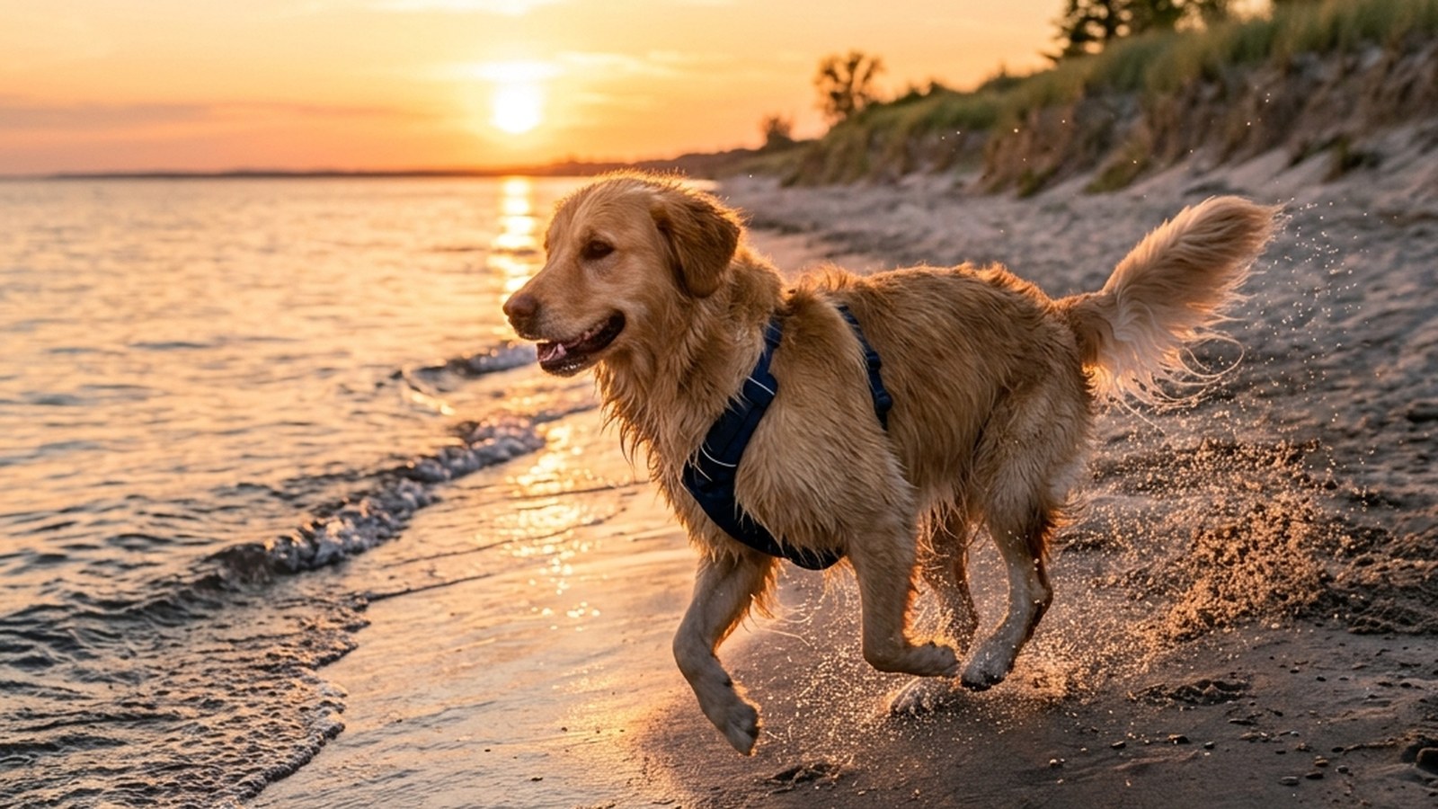 Hyper-local guide to off-leash and dog-friendly trails around Wasaga Beach. Provincial Park dog beach, Town off-leash park, Allenwood unofficial zone,