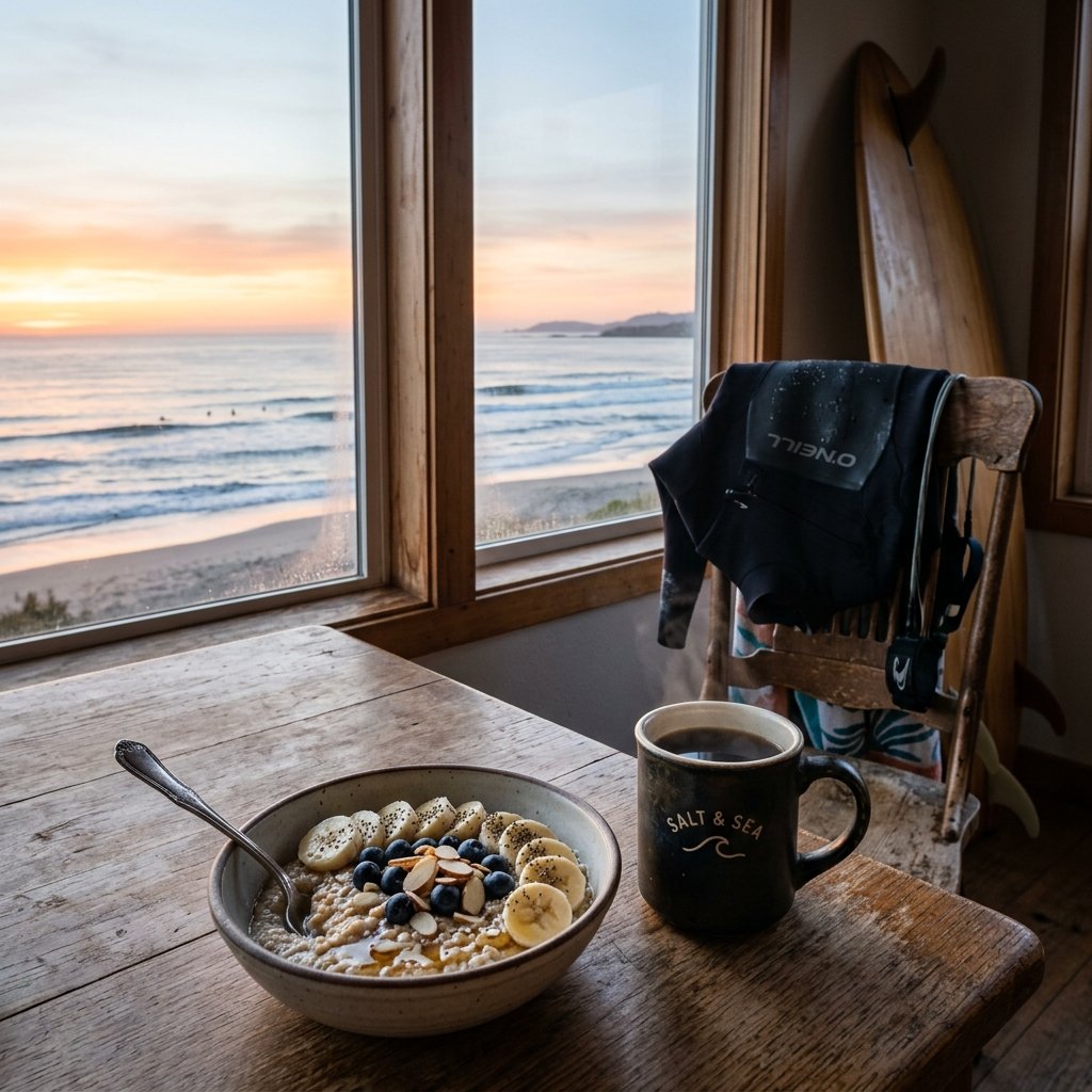 Pre-surf breakfasts for sustained energy