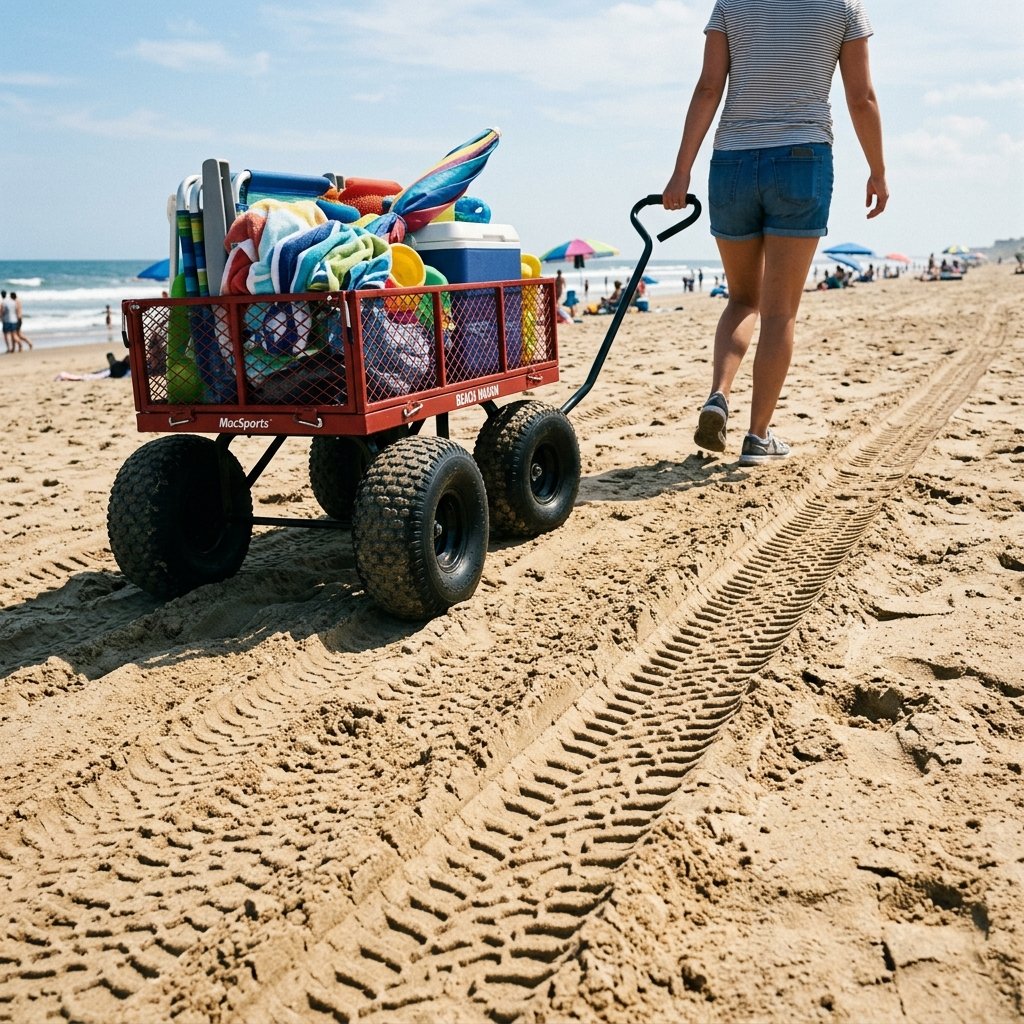 Pulling a beach wagon: posterior-chain conditioning in plain sight