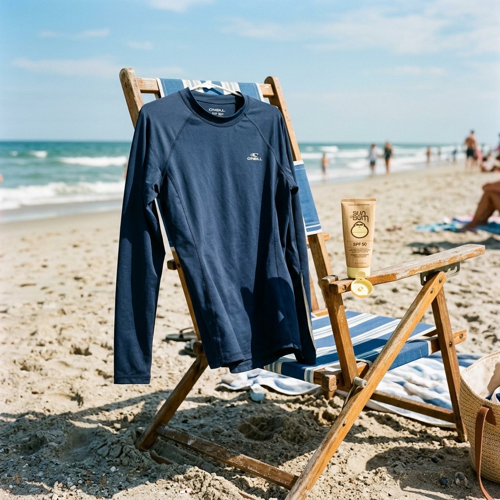 Rash guards: sun protection vs heat retention tradeoff