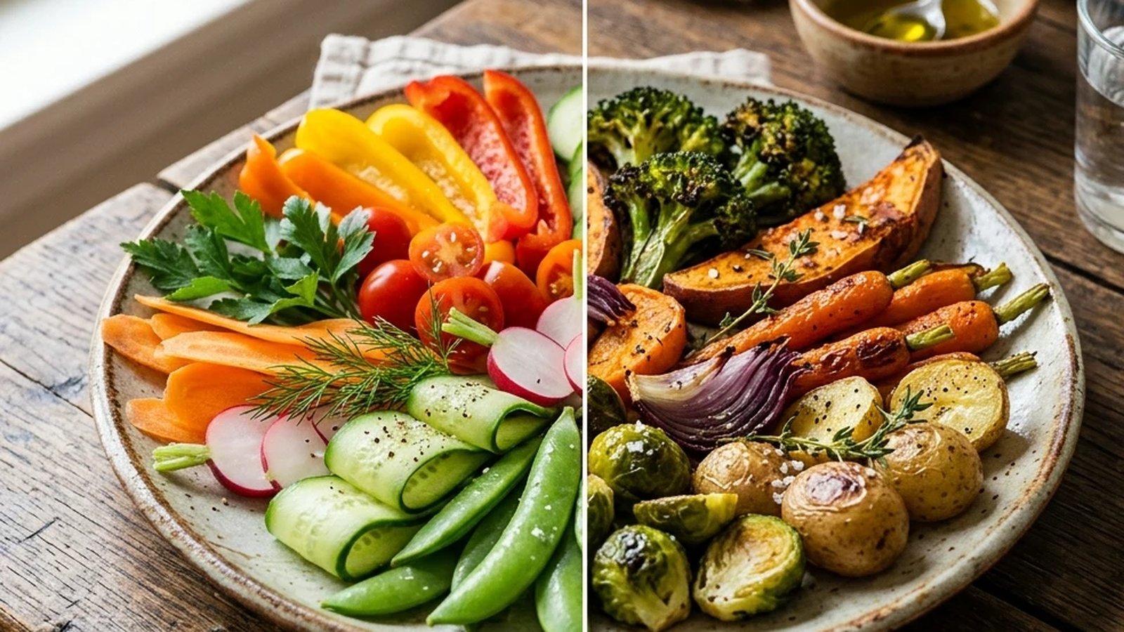 Peer-reviewed evidence on raw vs cooked vegetables: Miglio 2008 cooking-method comparison, Pellegrini 2010 antioxidant capacity, Vermeulen 2008 sulfor