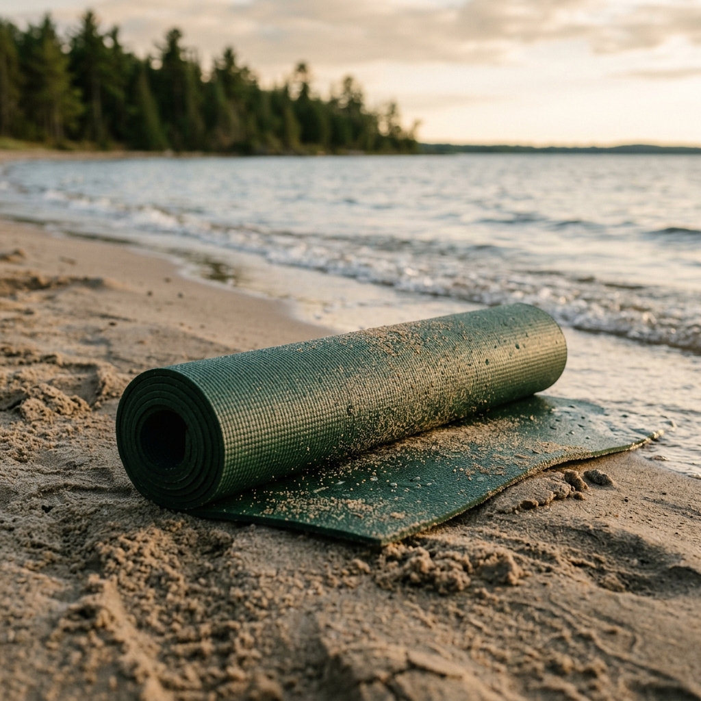 Sand-resistant yoga mats