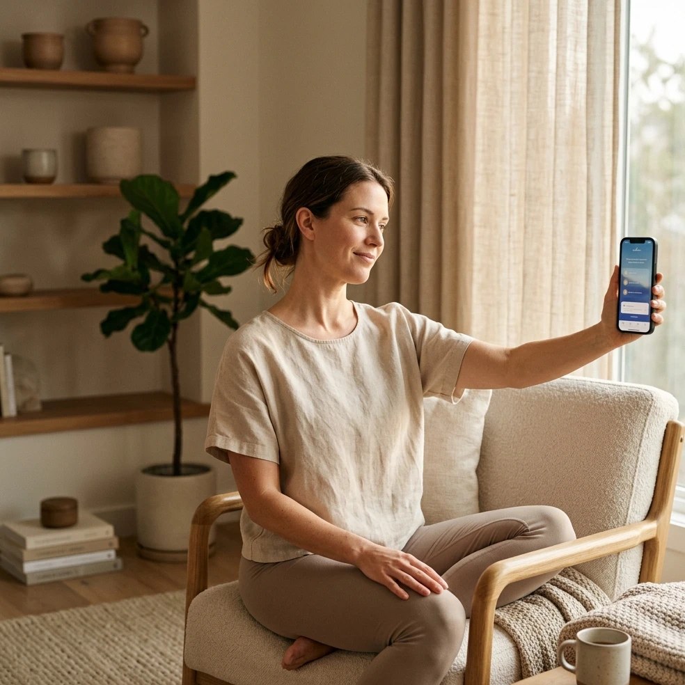 Peer-reviewed evidence on phone-use neck pain: Hansraj 2014 cervical loading, Kim 2018 chin-tuck training, Falla 2007 neck exercise trial, Ylinen 2003