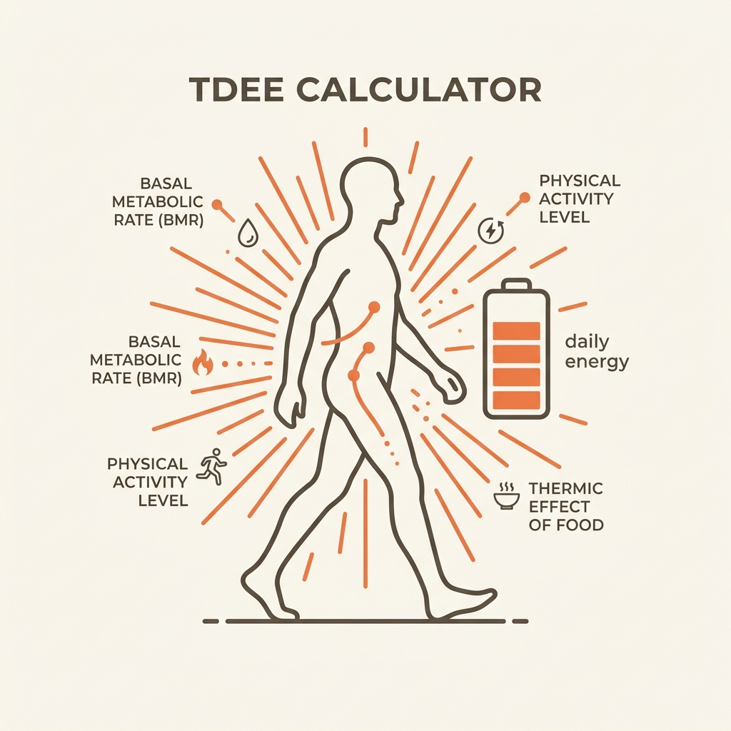 TDEE Energy Expenditure Illustration